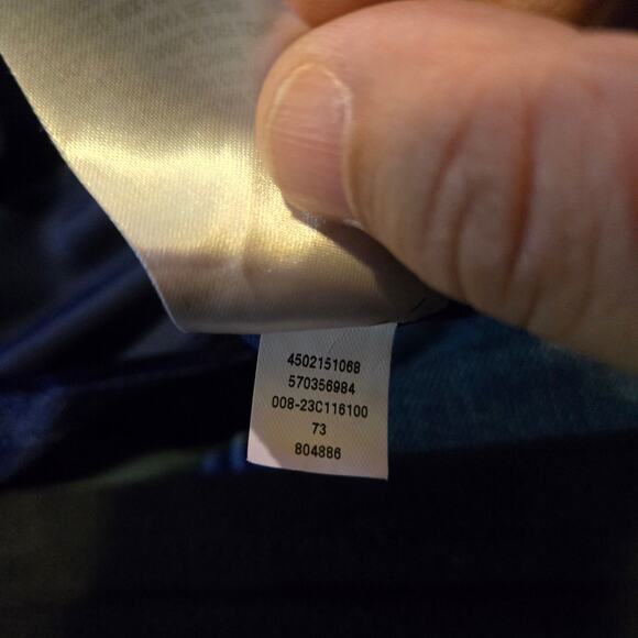 Chico’s Velvet Top Size 3 XL Navy Blue Long Sleeve Blouse - Picture 6 of 10